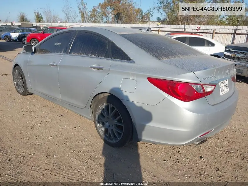 5NPEC4AC8DH803399 2013 Hyundai Sonata Se