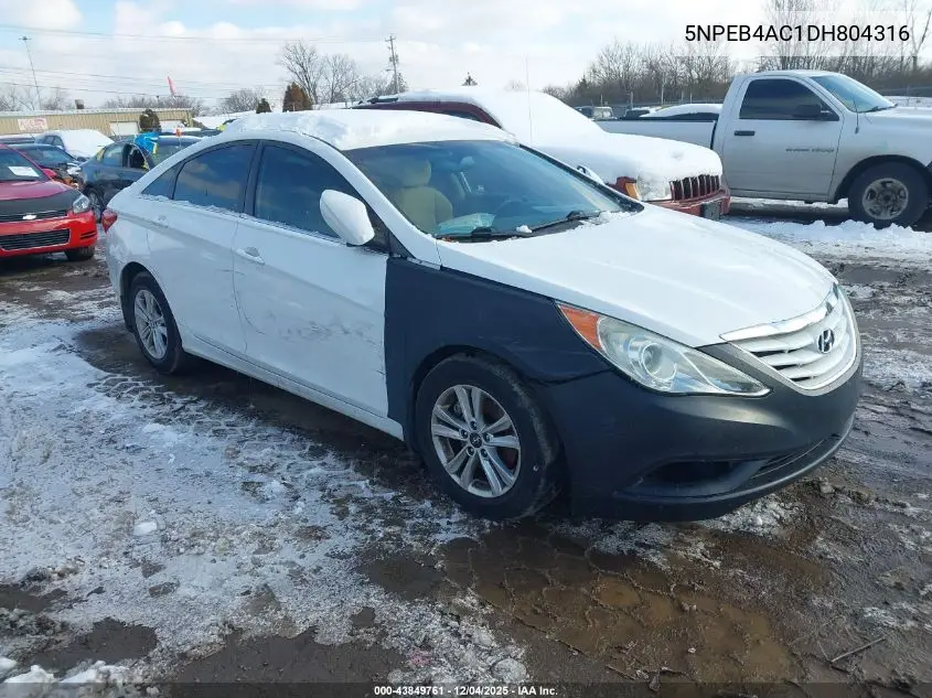 5NPEB4AC1DH804316 2013 Hyundai Sonata Gls