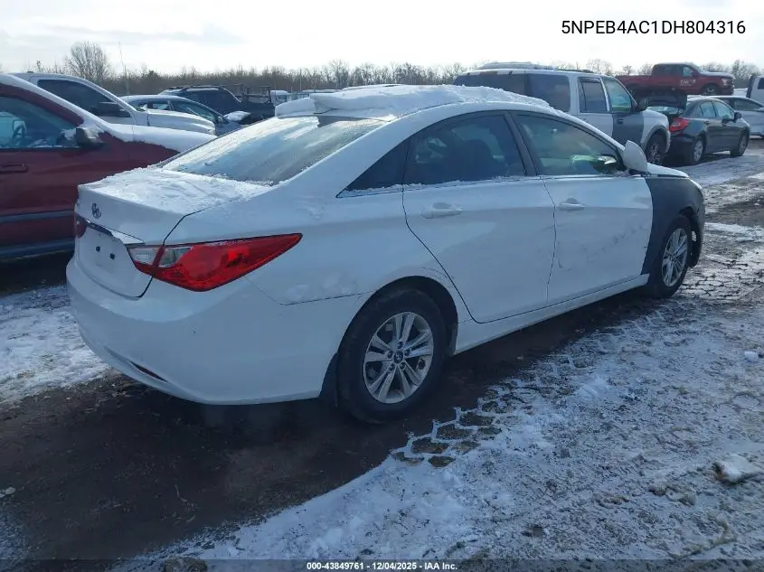 5NPEB4AC1DH804316 2013 Hyundai Sonata Gls