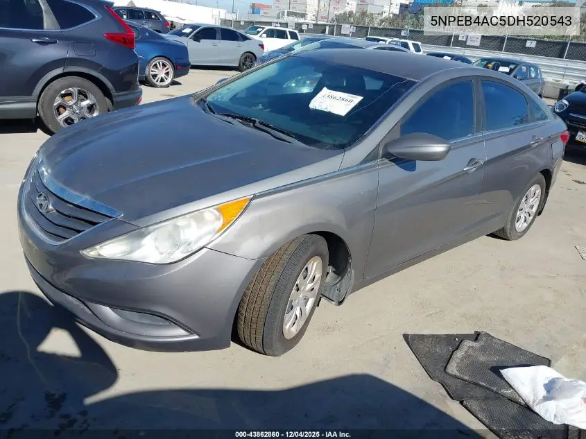 5NPEB4AC5DH520543 2013 Hyundai Sonata Gls