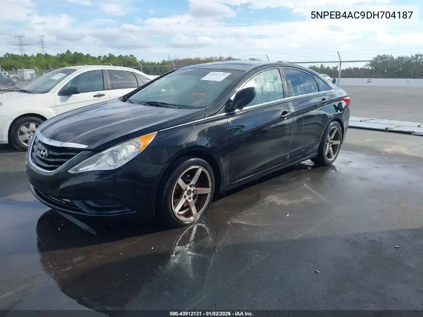 5NPEB4AC9DH704187 2013 Hyundai Sonata Gls