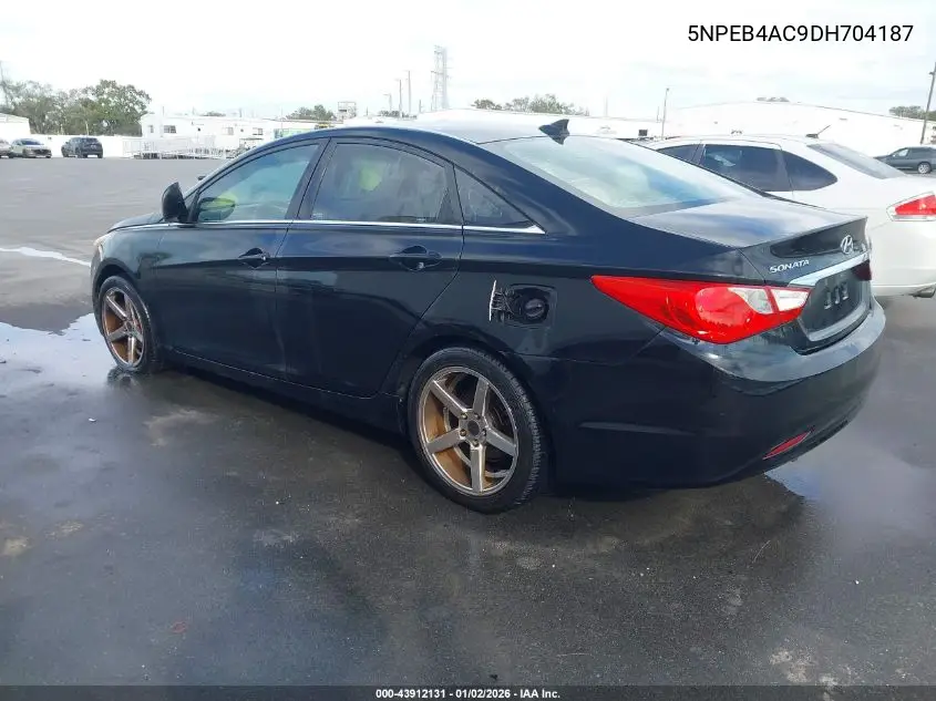 5NPEB4AC9DH704187 2013 Hyundai Sonata Gls