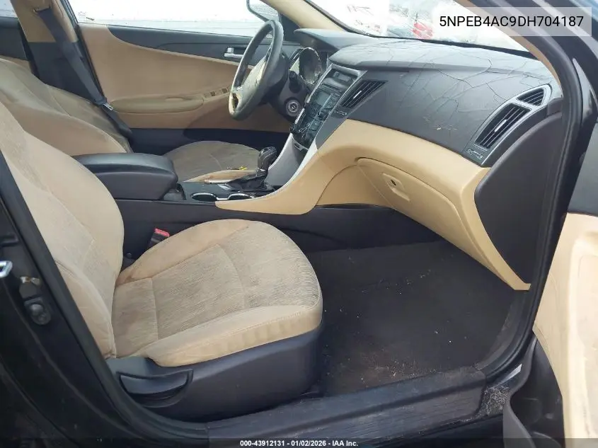 5NPEB4AC9DH704187 2013 Hyundai Sonata Gls