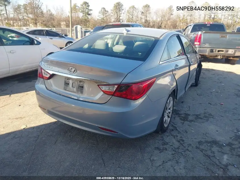 5NPEB4AC9DH558292 2013 Hyundai Sonata Gls