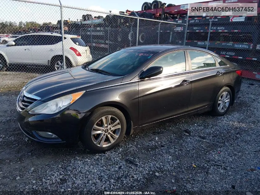 5NPEB4AC6DH637452 2013 Hyundai Sonata Gls