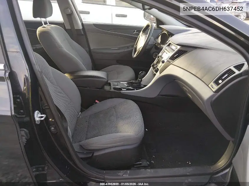 5NPEB4AC6DH637452 2013 Hyundai Sonata Gls