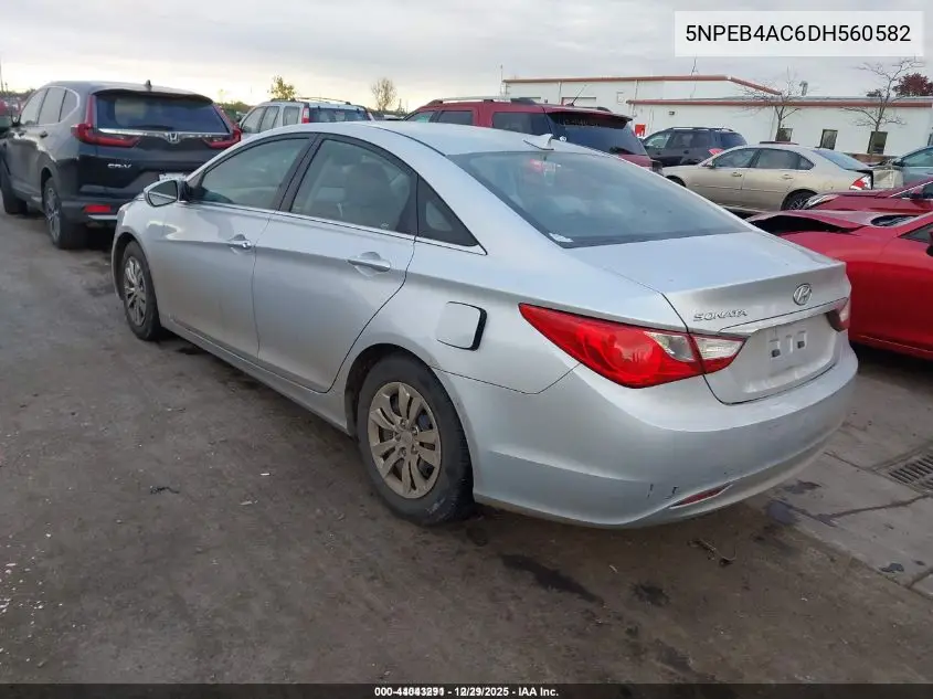 5NPEB4AC6DH560582 2013 Hyundai Sonata Gls