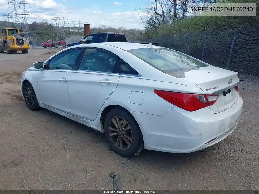 5NPEB4AC3DH576240 2013 Hyundai Sonata Gls