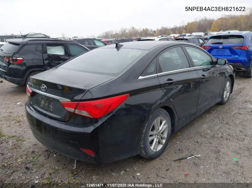 5NPEB4AC3EH821622 2014 Hyundai Sonata Gls