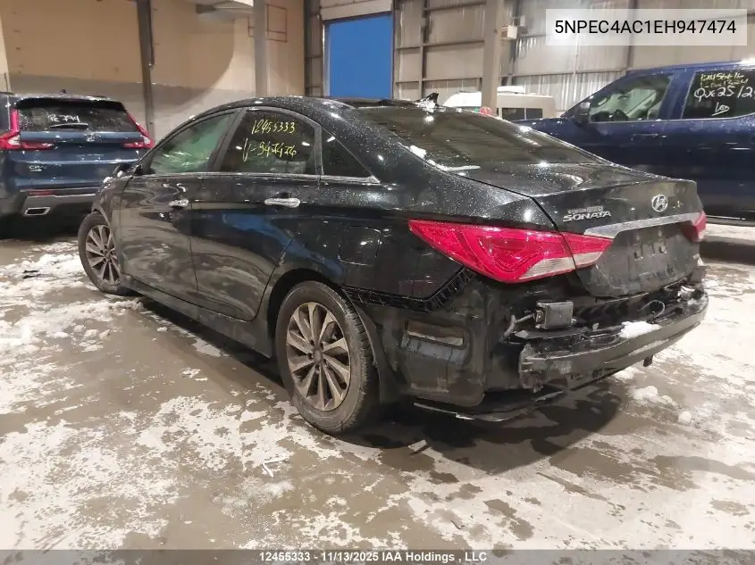 5NPEC4AC1EH947474 2014 Hyundai Sonata Se/Limited