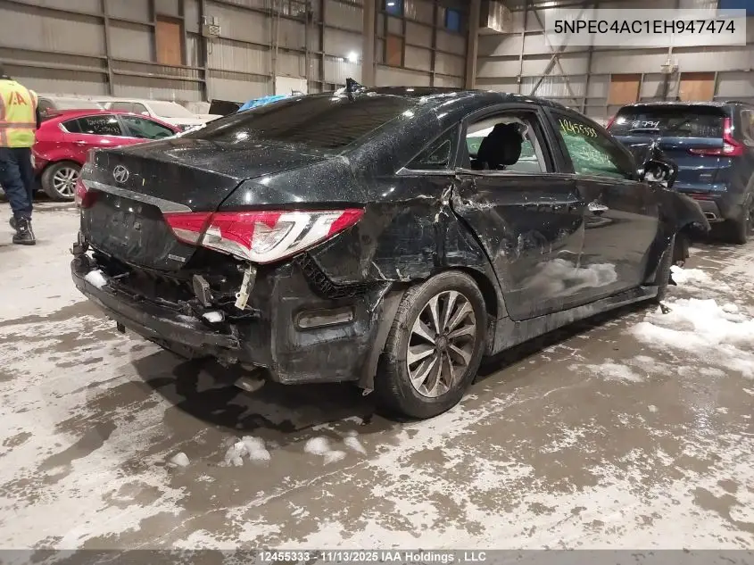 5NPEC4AC1EH947474 2014 Hyundai Sonata Se/Limited