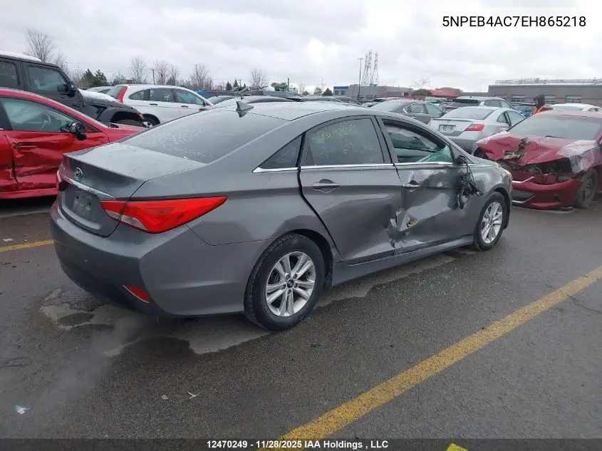5NPEB4AC7EH865218 2014 Hyundai Sonata Gls