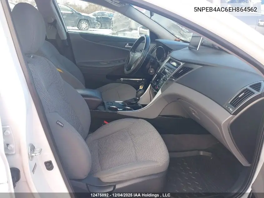 5NPEB4AC6EH864562 2014 Hyundai Sonata Gl