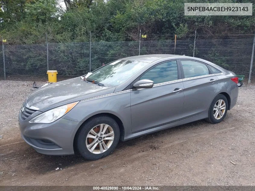 5NPEB4AC8EH923143 2014 Hyundai Sonata Gls