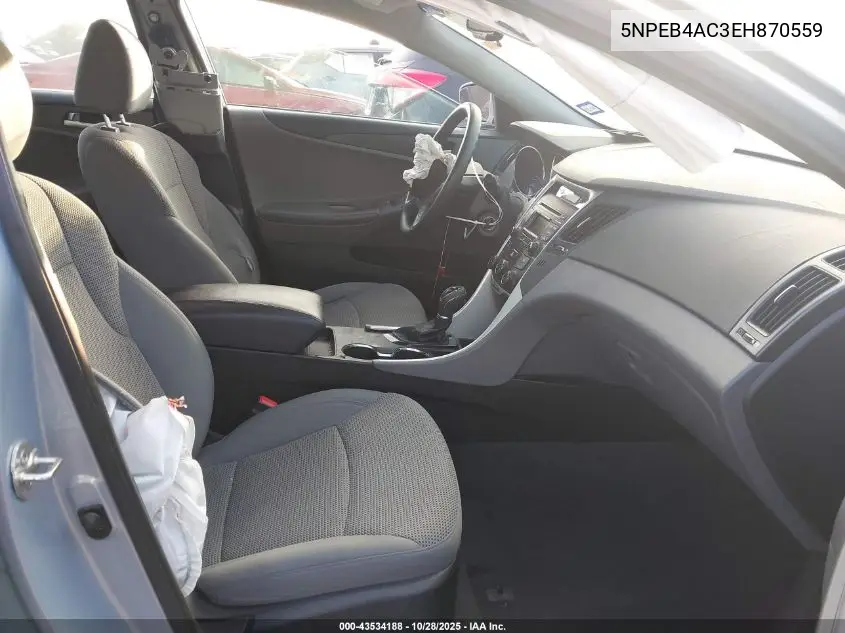 5NPEB4AC3EH870559 2014 Hyundai Sonata Gls
