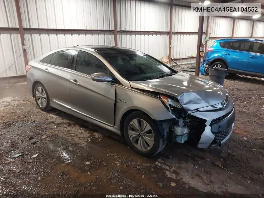 KMHEC4A45EA104552 2014 Hyundai Sonata Hybrid Limited