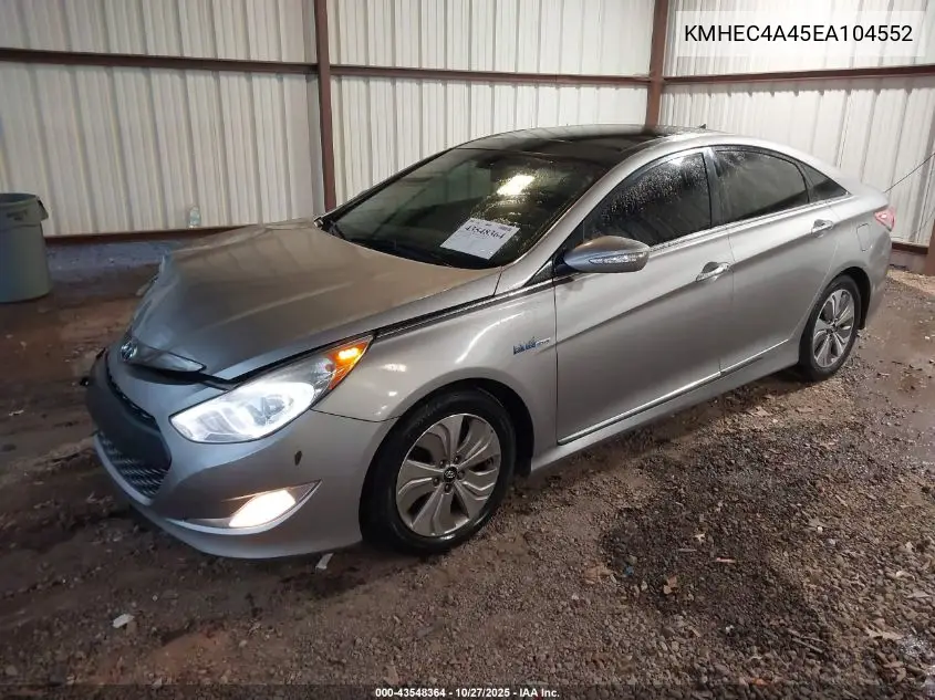 KMHEC4A45EA104552 2014 Hyundai Sonata Hybrid Limited