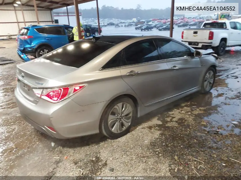 KMHEC4A45EA104552 2014 Hyundai Sonata Hybrid Limited