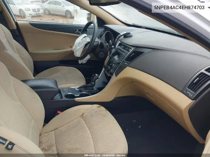 5NPEB4AC4EH874703 2014 Hyundai Sonata Gls