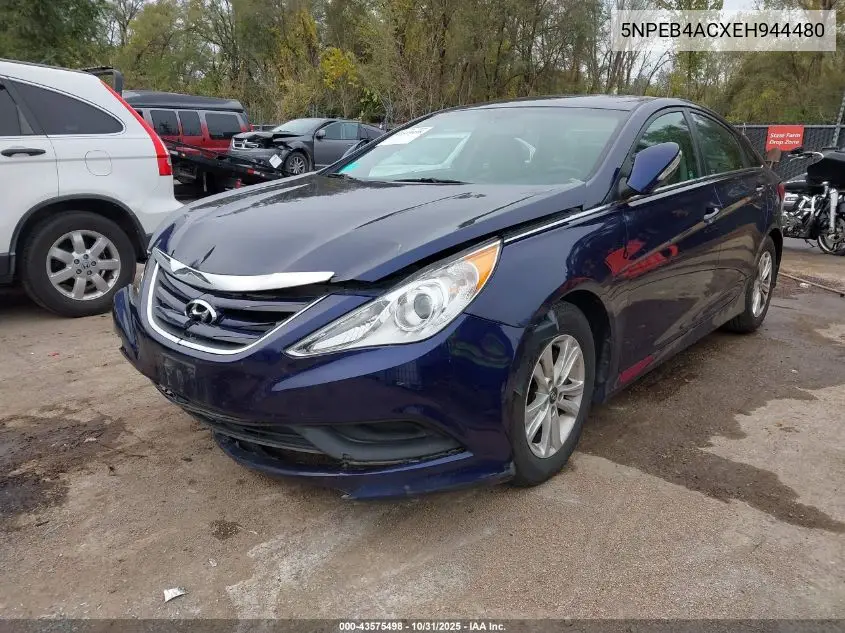 5NPEB4ACXEH944480 2014 Hyundai Sonata Gls