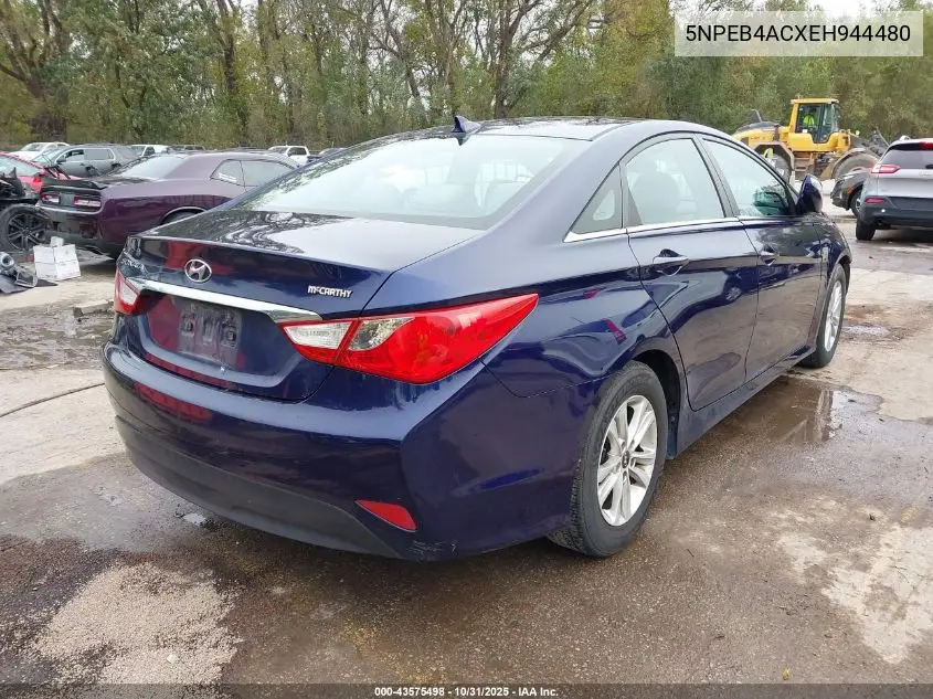 5NPEB4ACXEH944480 2014 Hyundai Sonata Gls