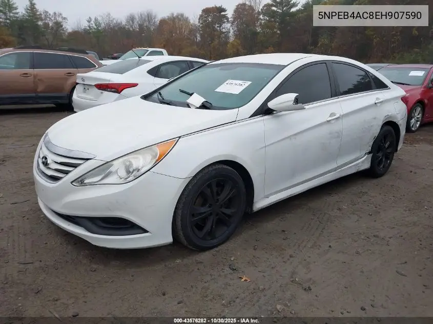 5NPEB4AC8EH907590 2014 Hyundai Sonata Gls