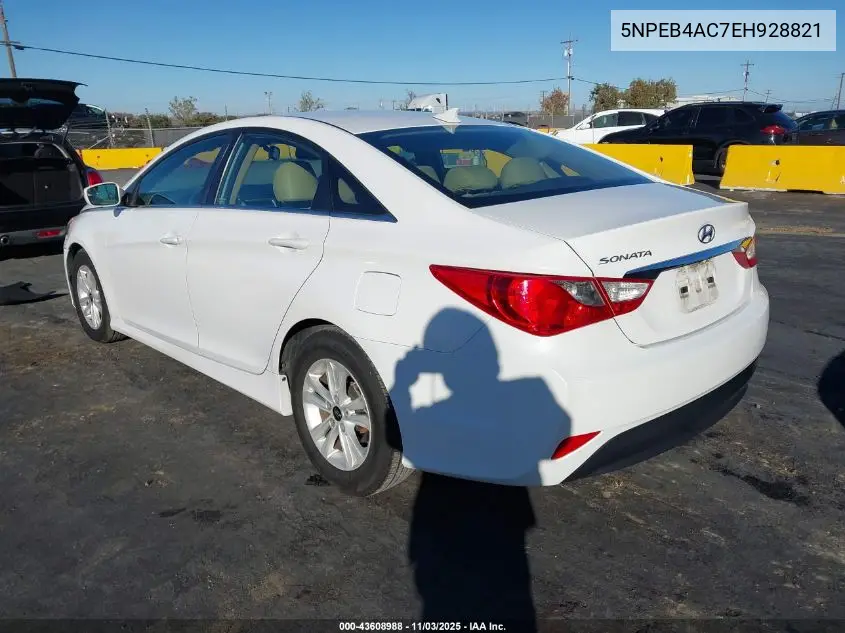 5NPEB4AC7EH928821 2014 Hyundai Sonata Gls