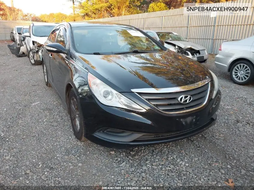 5NPEB4ACXEH900947 2014 Hyundai Sonata Gls