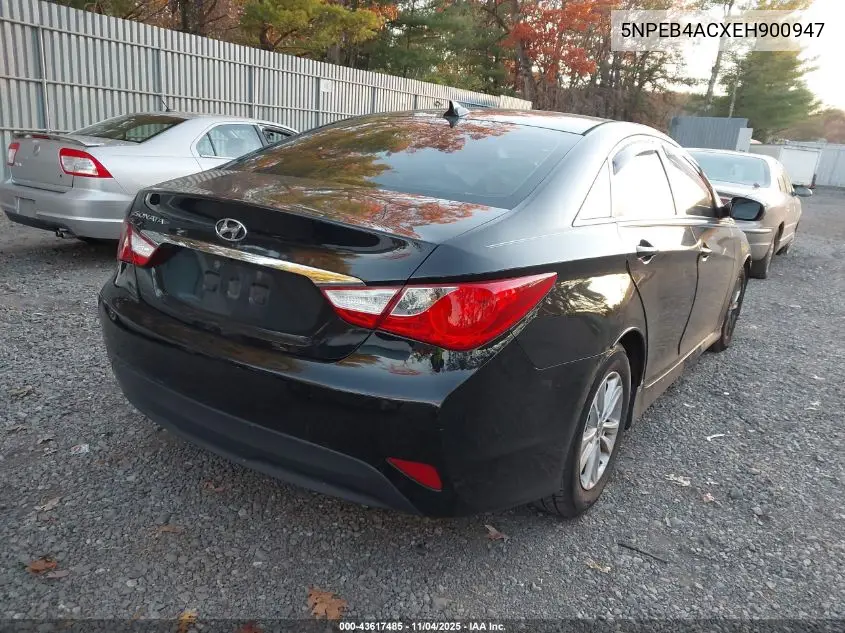5NPEB4ACXEH900947 2014 Hyundai Sonata Gls