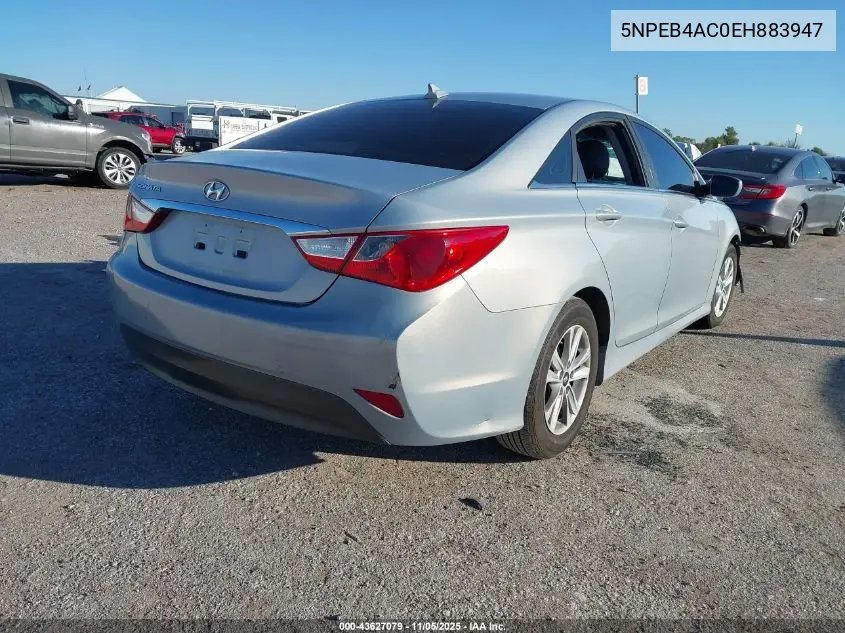 5NPEB4AC0EH883947 2014 Hyundai Sonata Gls