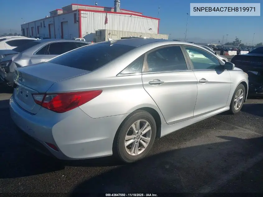 5NPEB4AC7EH819971 2014 Hyundai Sonata Gls