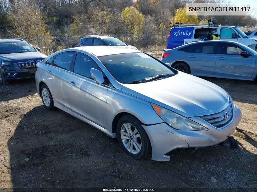 5NPEB4AC3EH911417 2014 Hyundai Sonata Gls
