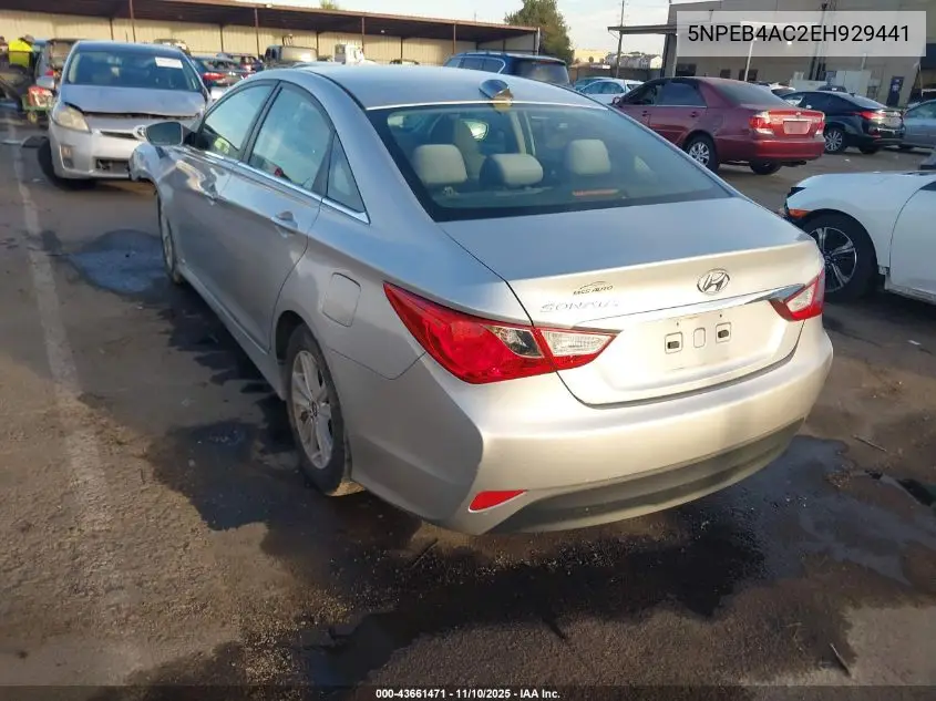 5NPEB4AC2EH929441 2014 Hyundai Sonata Gls
