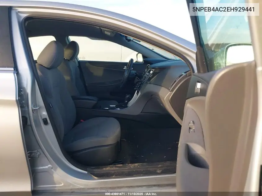 5NPEB4AC2EH929441 2014 Hyundai Sonata Gls