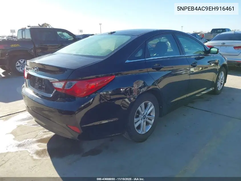 5NPEB4AC9EH916461 2014 Hyundai Sonata Gls