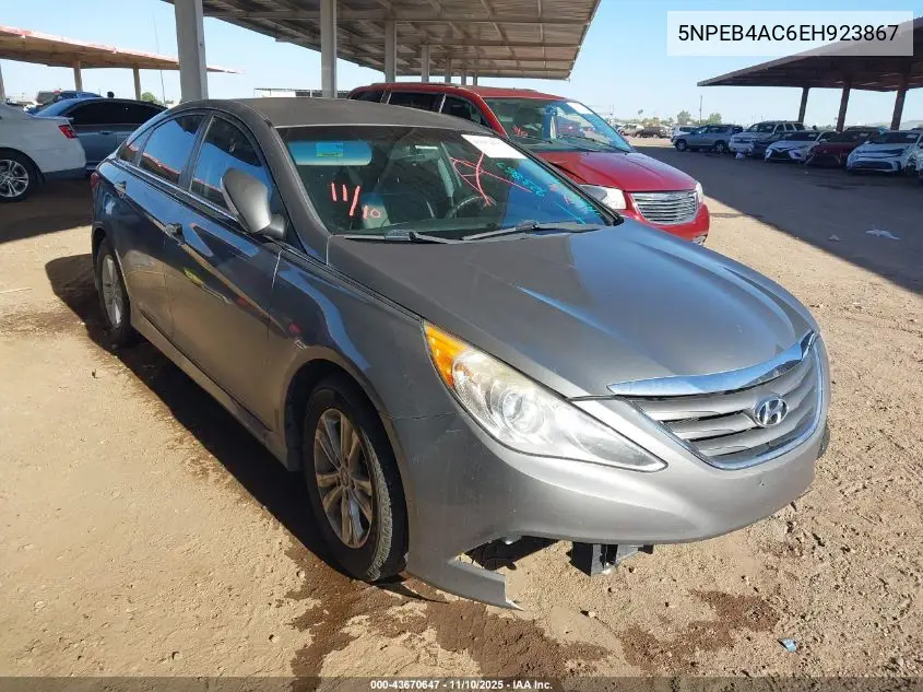 5NPEB4AC6EH923867 2014 Hyundai Sonata Gls