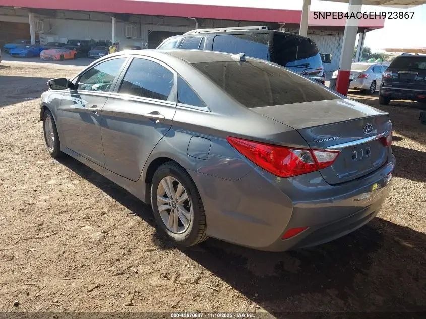 5NPEB4AC6EH923867 2014 Hyundai Sonata Gls