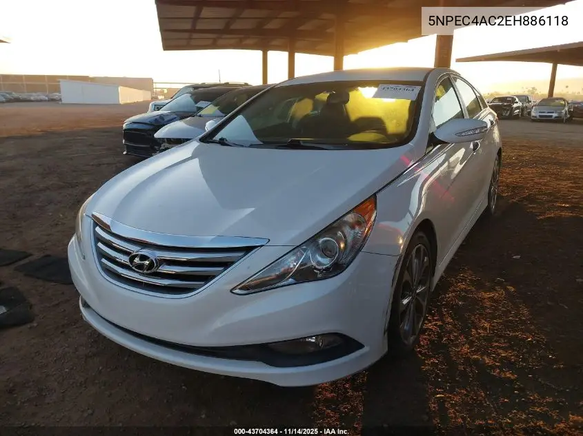 5NPEC4AC2EH886118 2014 Hyundai Sonata Se