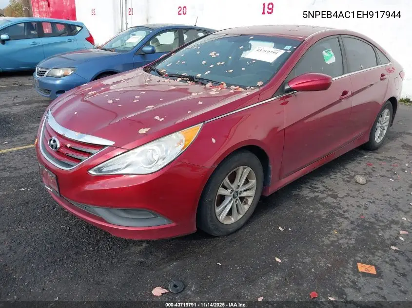 5NPEB4AC1EH917944 2014 Hyundai Sonata Gls