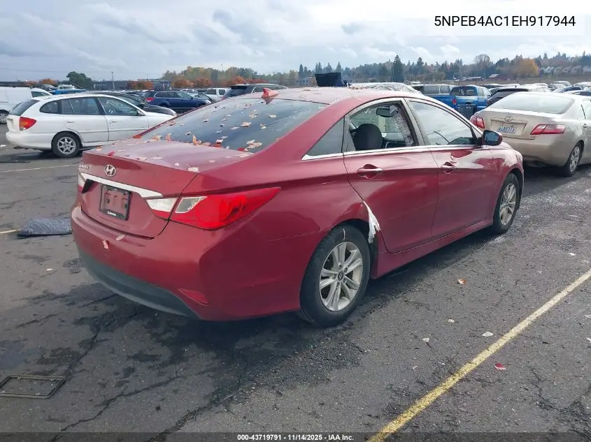 5NPEB4AC1EH917944 2014 Hyundai Sonata Gls