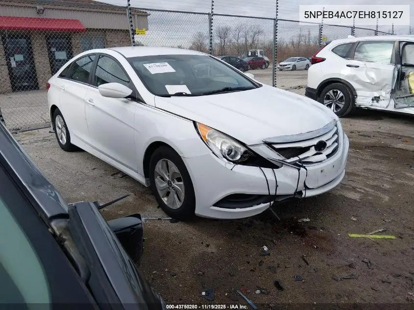 5NPEB4AC7EH815127 2014 Hyundai Sonata Gls