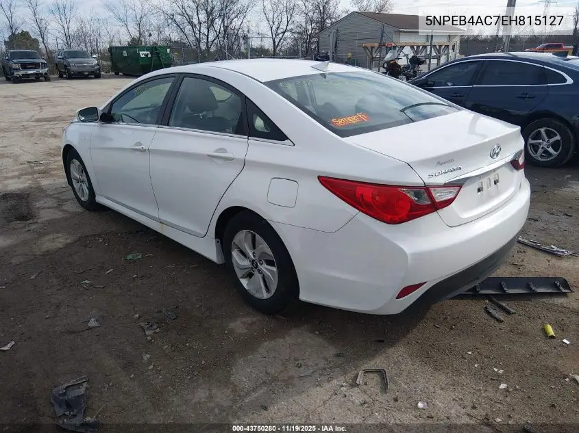 5NPEB4AC7EH815127 2014 Hyundai Sonata Gls