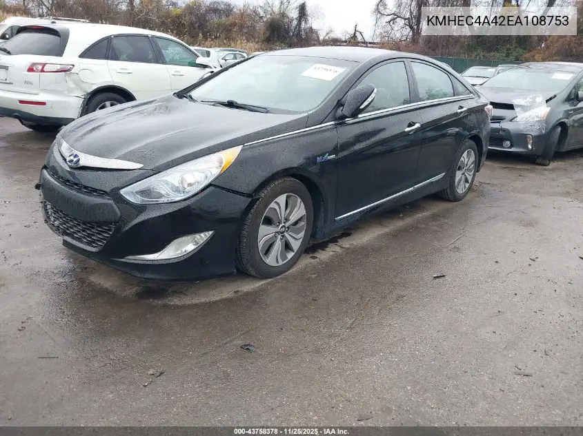 KMHEC4A42EA108753 2014 Hyundai Sonata Hybrid Limited
