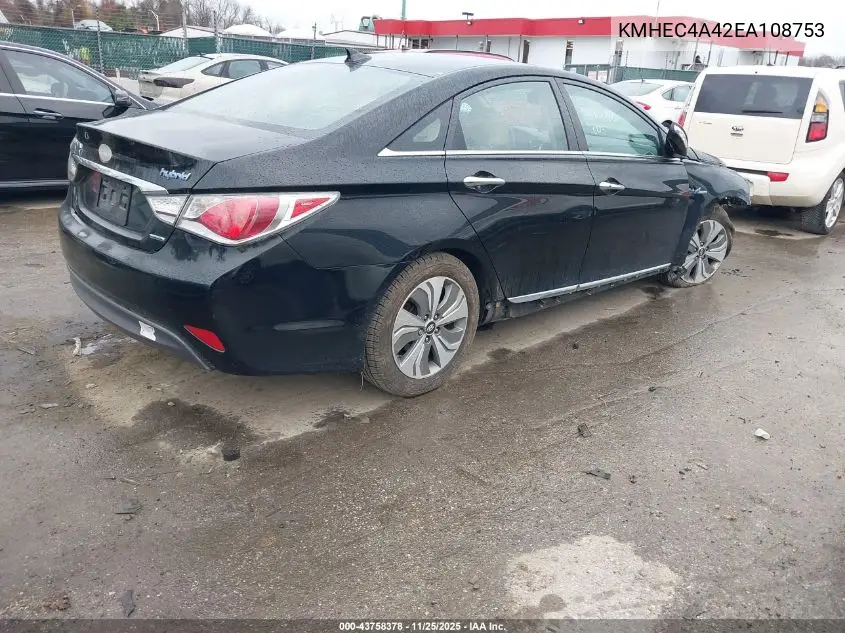 KMHEC4A42EA108753 2014 Hyundai Sonata Hybrid Limited