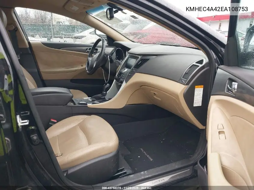 KMHEC4A42EA108753 2014 Hyundai Sonata Hybrid Limited
