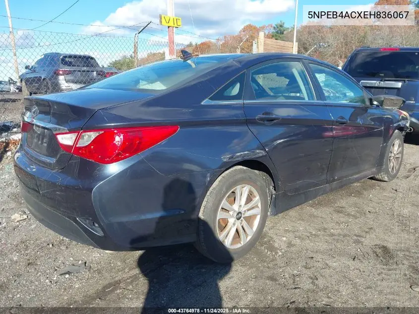 5NPEB4ACXEH836067 2014 Hyundai Sonata Gls