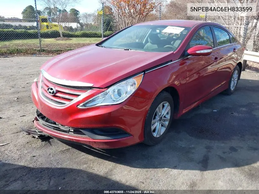 5NPEB4AC6EH833599 2014 Hyundai Sonata Gls