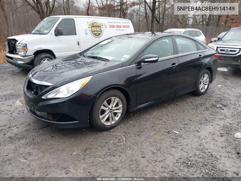 5NPEB4AC8EH914149 2014 Hyundai Sonata Gls