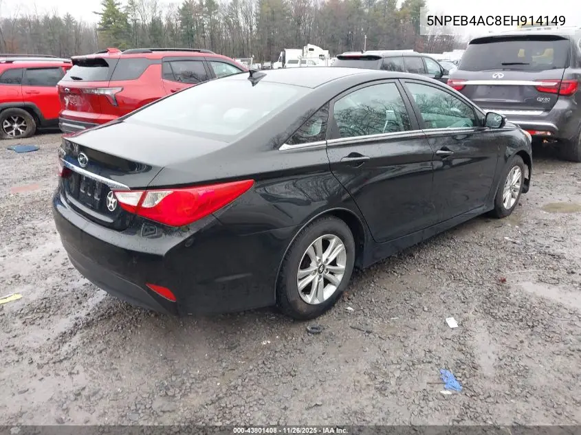 5NPEB4AC8EH914149 2014 Hyundai Sonata Gls