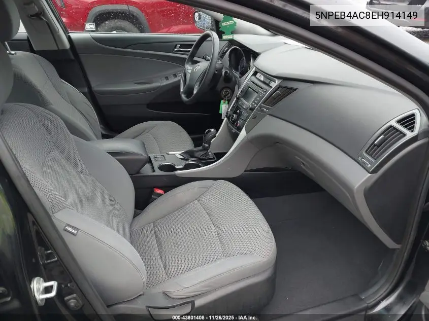 5NPEB4AC8EH914149 2014 Hyundai Sonata Gls